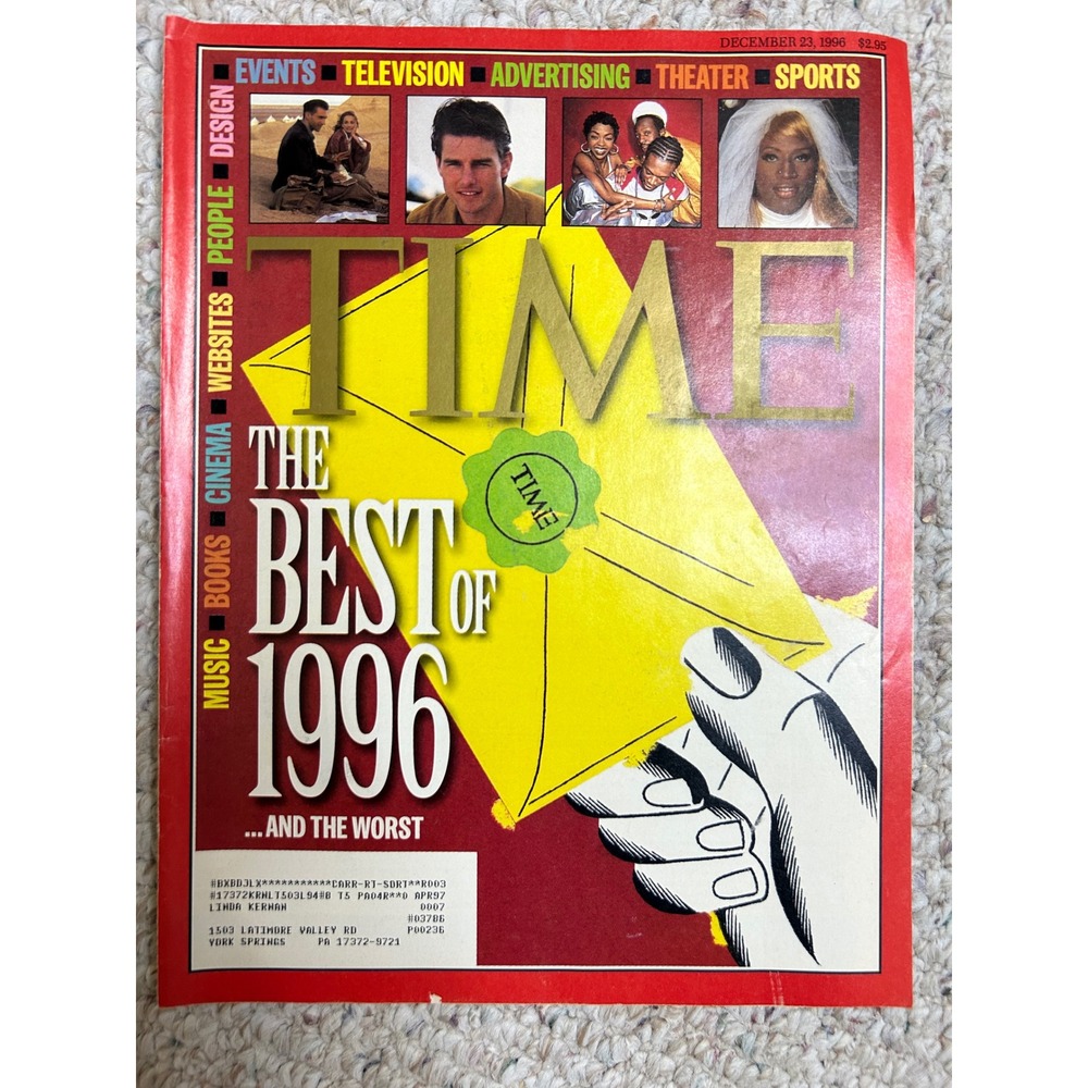 TIME Magazine December 23 1996 The Best of 1996 Dennis Rodman Tom Cruise Vintage